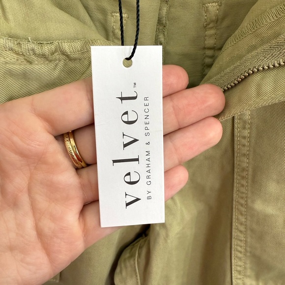 Brylie Sanded Twill Utility Pant Khaki/Beige Women's Size 2 - Picture 8 of 11